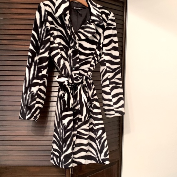 Bebe Zebra print winter coat - Picture 1 of 6
